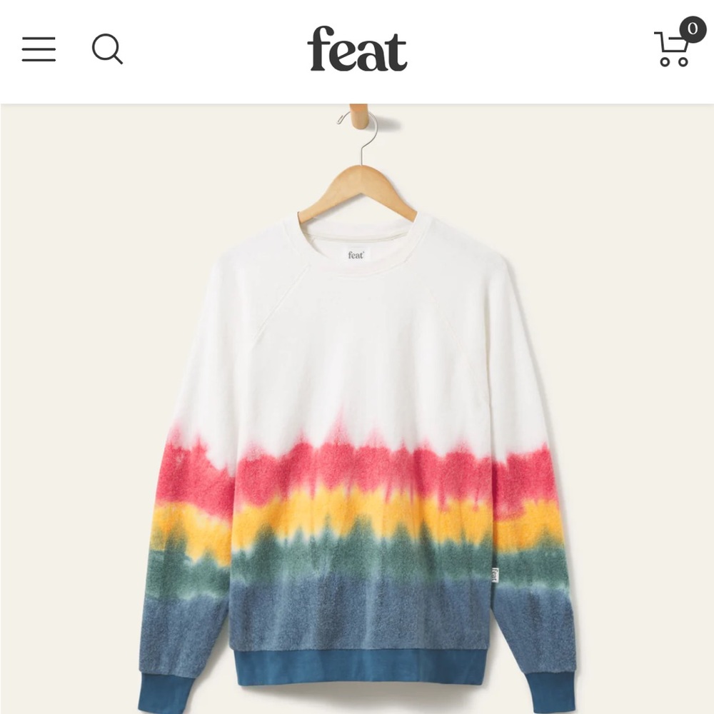 Feat colorful crewneck